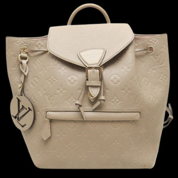 White Leather Louis Vuitton Montsouris