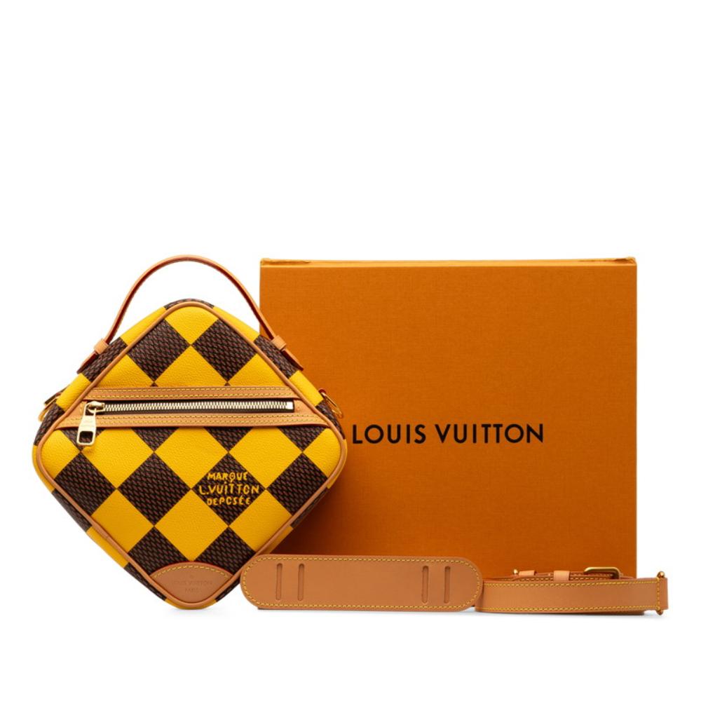 Yellow Canvas Louis Vuitton Messenger