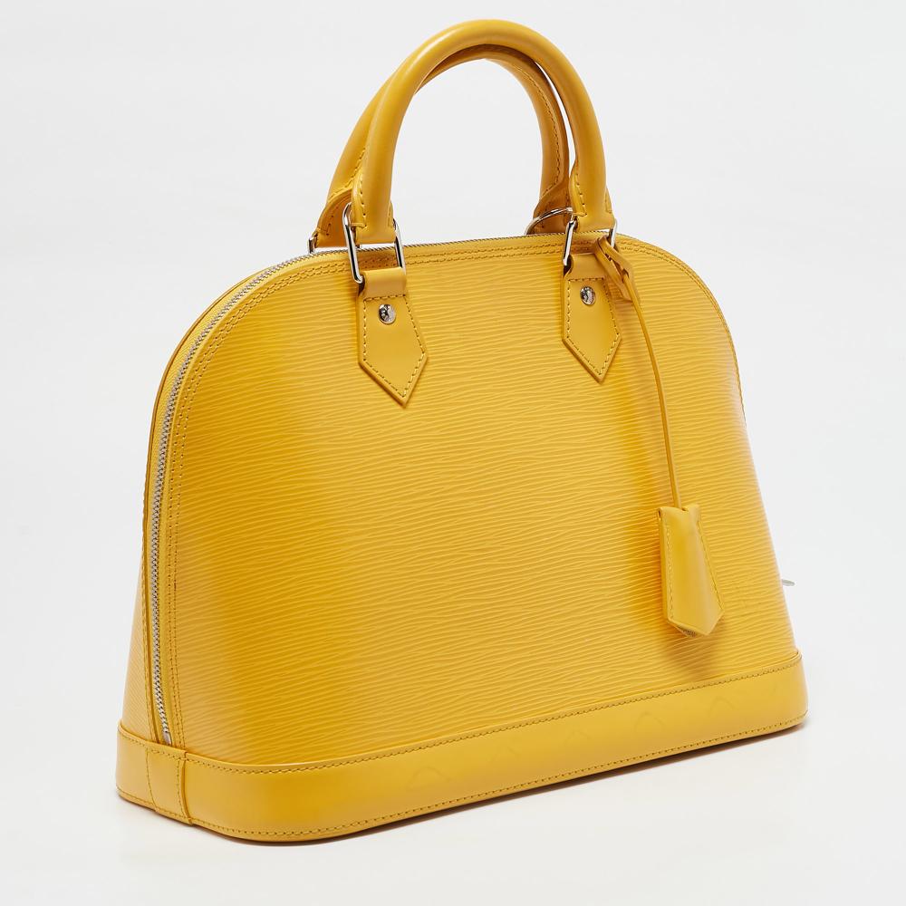 Yellow Fabric Louis Vuitton Alma