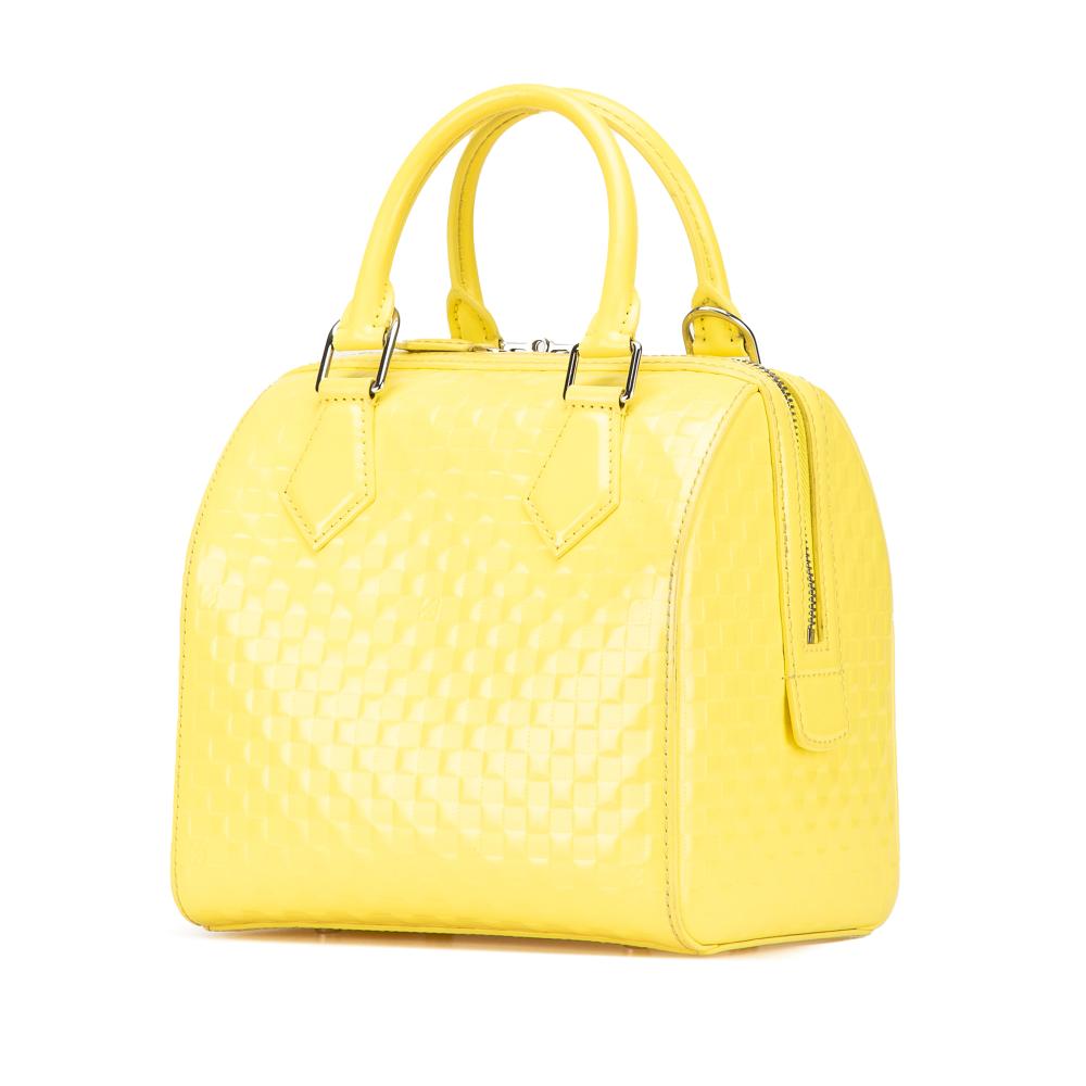 Yellow Leather Louis Vuitton Speedy