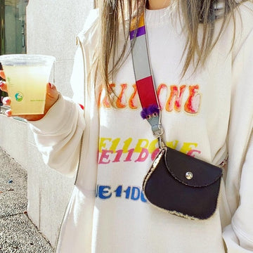 Fendi monster leather strap
