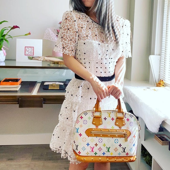 SELF-PORTRAIT White lace dress