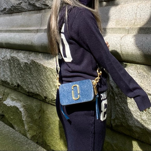 MARC JACOBS snapshot leather crossbody bag