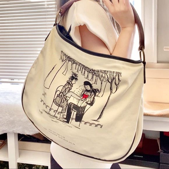 MiuMiu& Raymond Peynet limited edition cloth bag