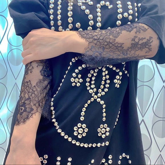 MOSCHINO rivet logo T-shirt