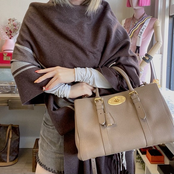 MULBERRY Bayswater Leather Double Zip Tote Bag
