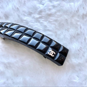CHANEL classic black barrette
