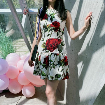 DOLCE & GABBANA rose dress