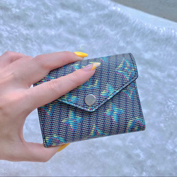 Louis Vuitton Zoe Wallet Monogram LV Pop Blue