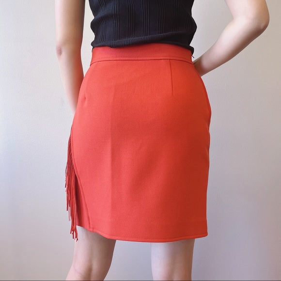 Maje orange skirt