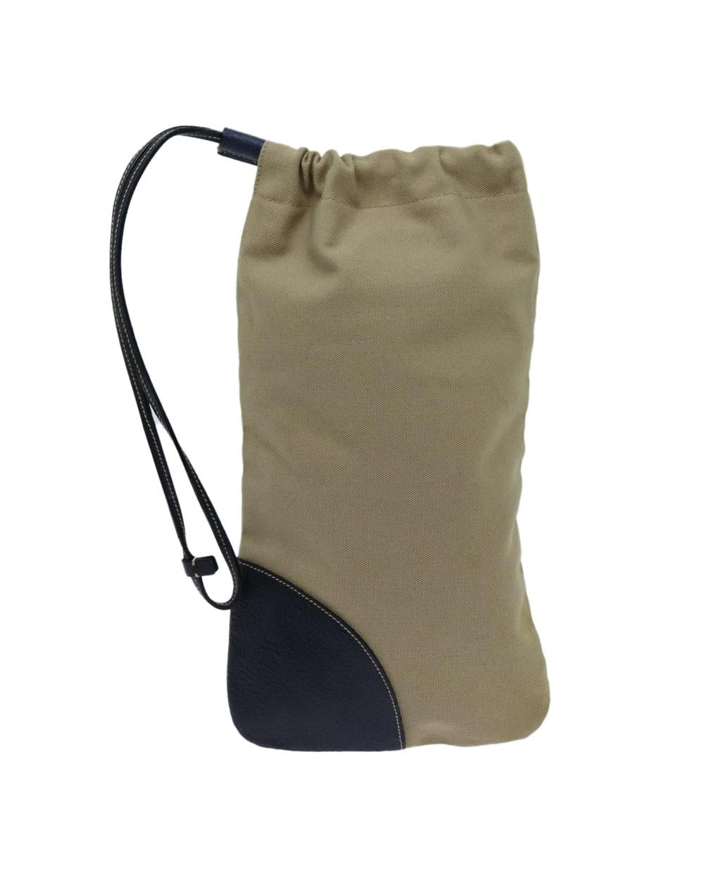 Beige Cotton Prada Pouch
