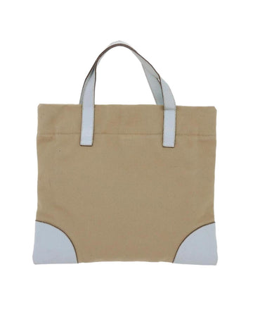 Beige Cotton Prada Tote
