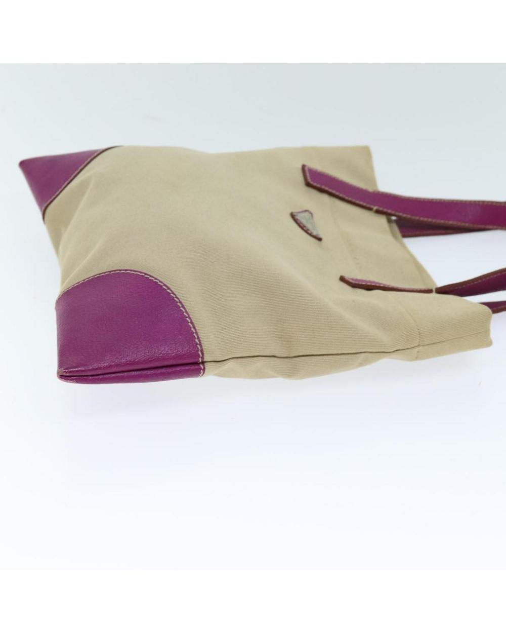 Beige Cotton Prada Tote
