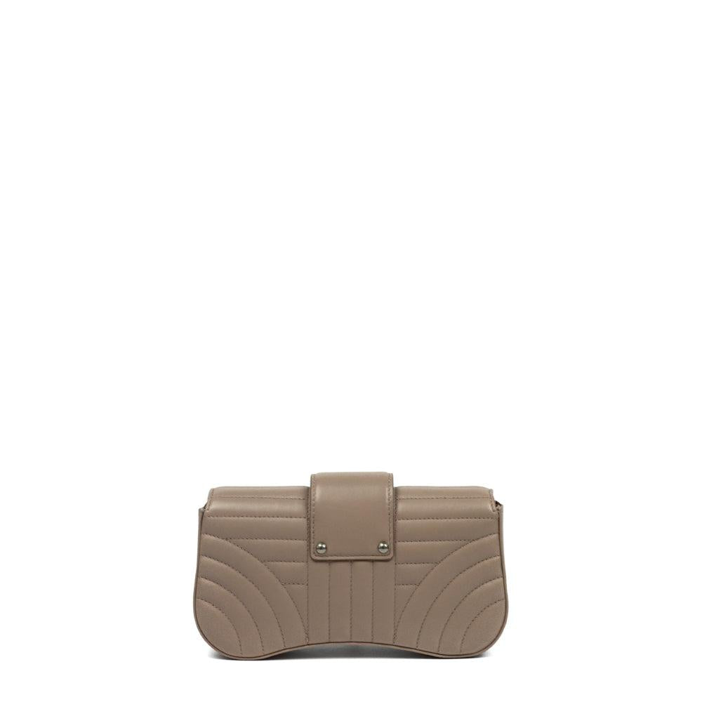 Beige Leather Prada Pouch