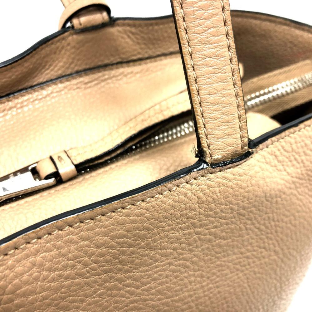 Beige Leather Prada Galleria Bag