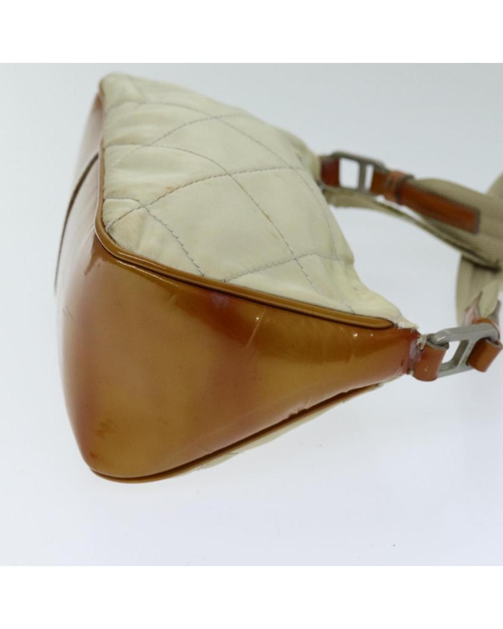 Beige Nylon Prada Shoulder Bag