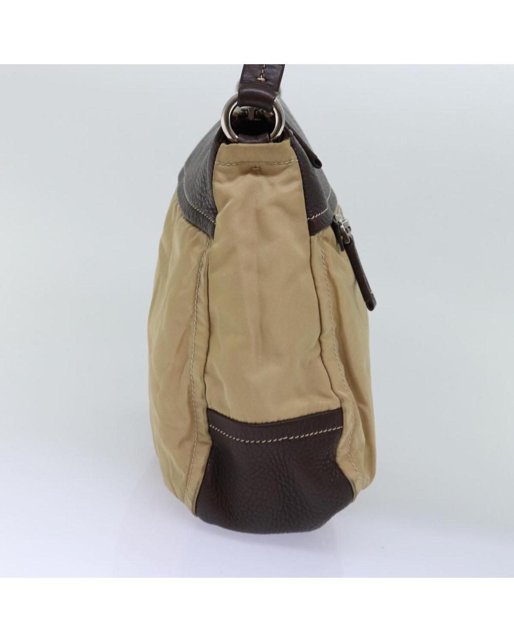 Beige Nylon Prada Shoulder Bag