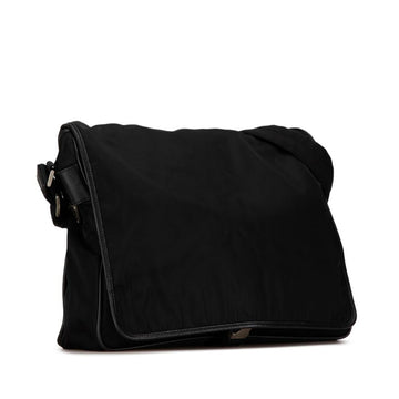 Black Canvas Prada Crossbody Bag