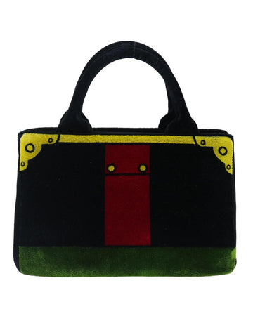 Black Canvas Prada Handbag