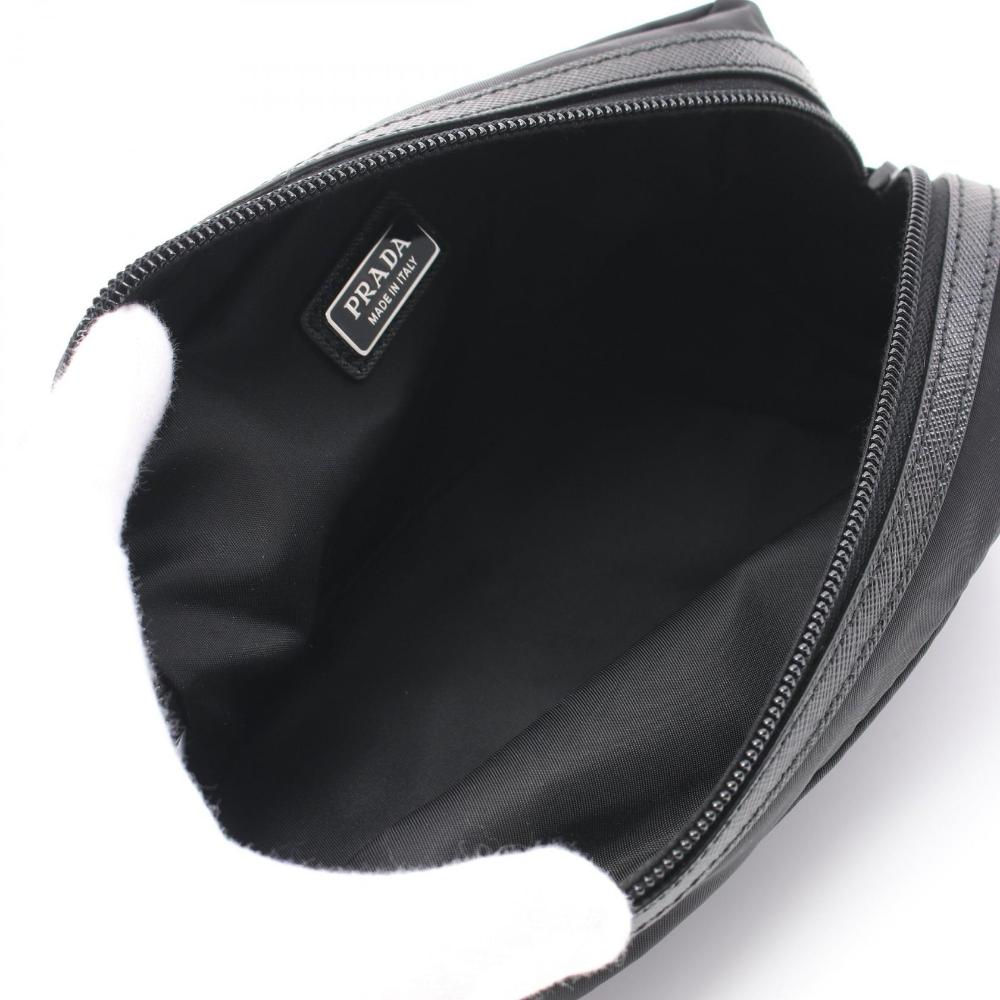 Black Canvas Prada Pouch