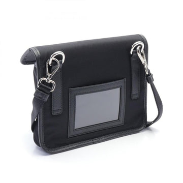 Black Canvas Prada Shoulder Bag