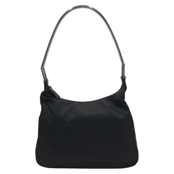 Black Canvas Prada Shoulder Bag