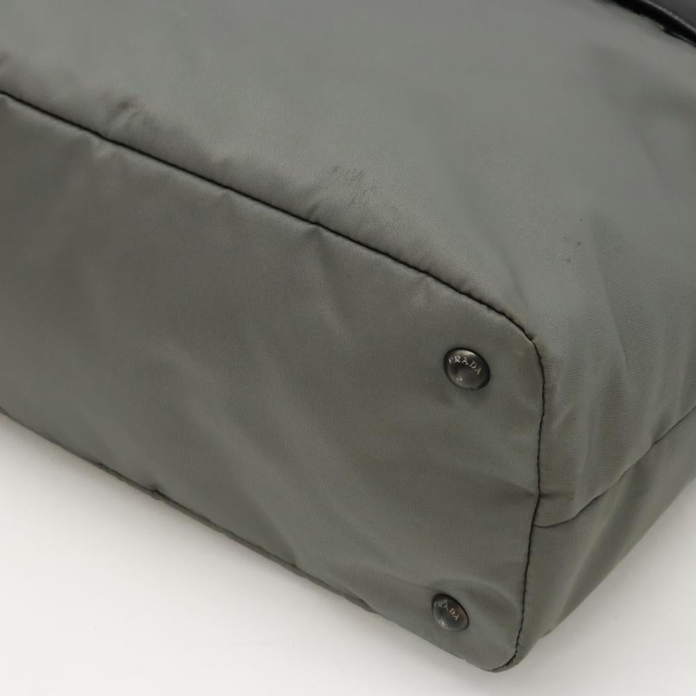 Black Canvas Prada Tote