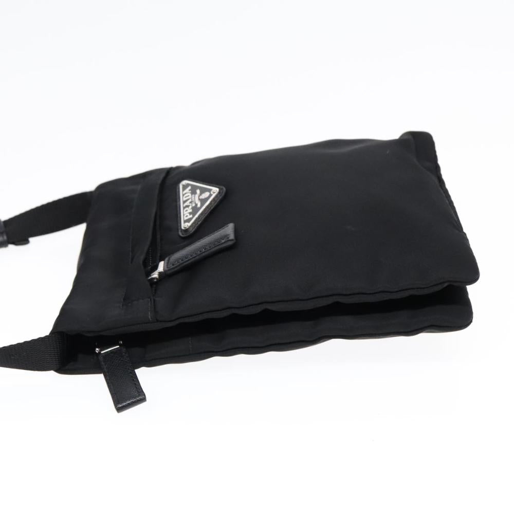 Black Fabric Prada Crossbody Bag