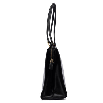 Black Leather Prada Handbag
