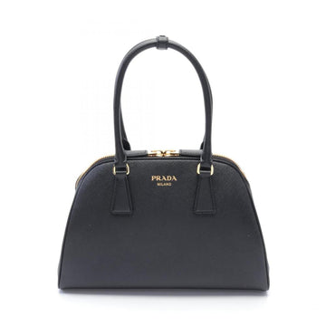Black Leather Prada Handbag