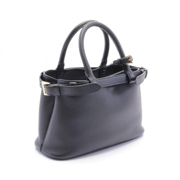Black Leather Prada Handbag