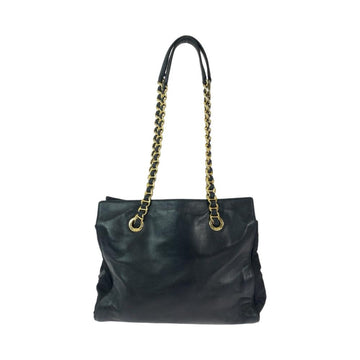Black Leather Prada Tote