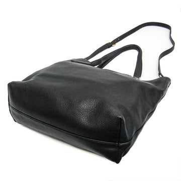 Black Leather Prada Tote