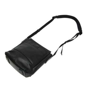 Black Leather Prada Shoulder Bag