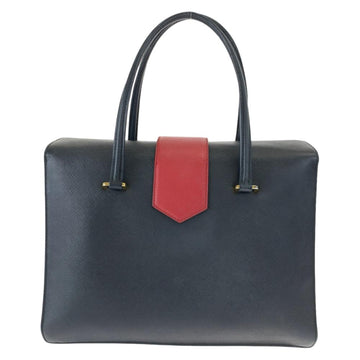 Black Leather Prada Tote