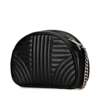 Black Leather Prada Shoulder Bag