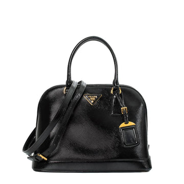 Black Leather Prada Galleria Bag