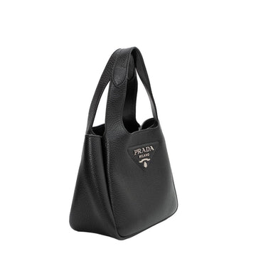 Black Leather Prada Handbag
