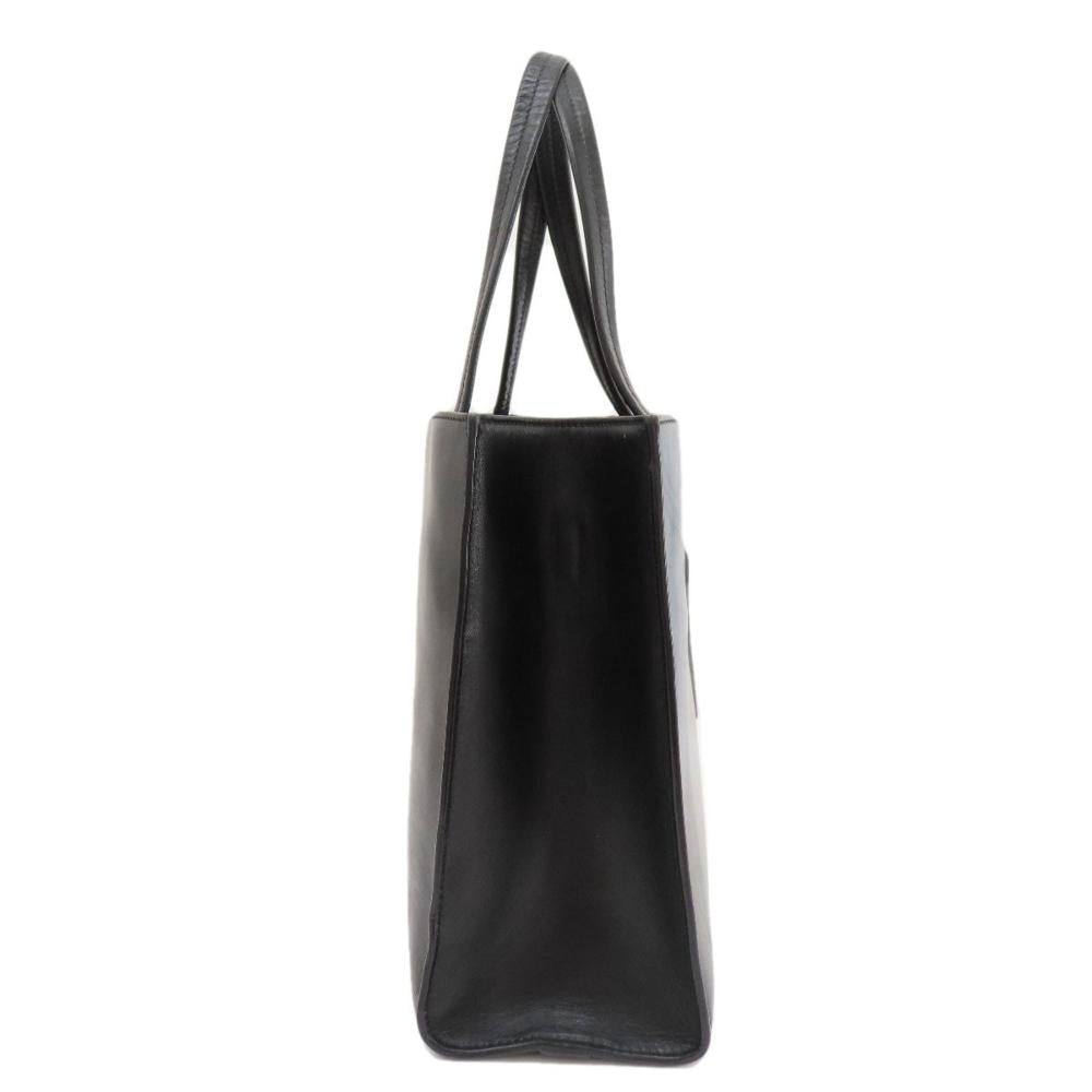 Black Leather Prada Handbag