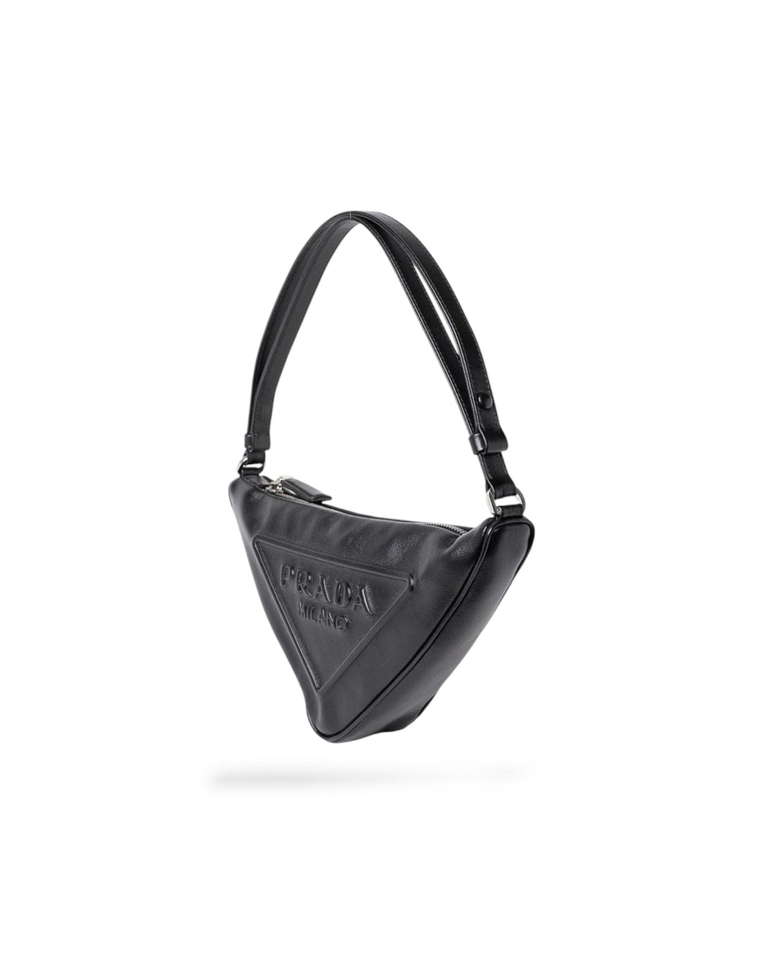 Black Leather Prada Handbag