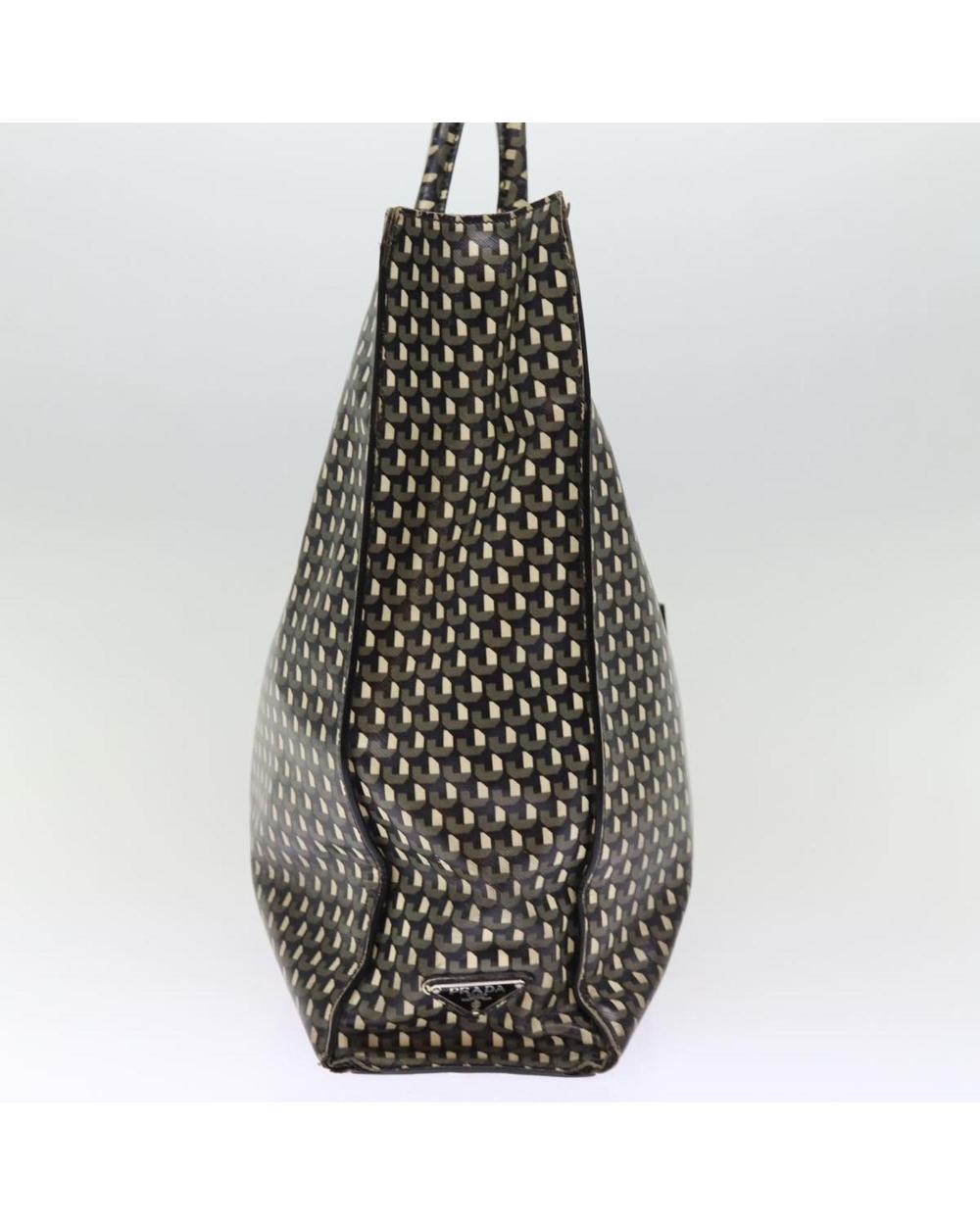 Black Leather Prada Tote