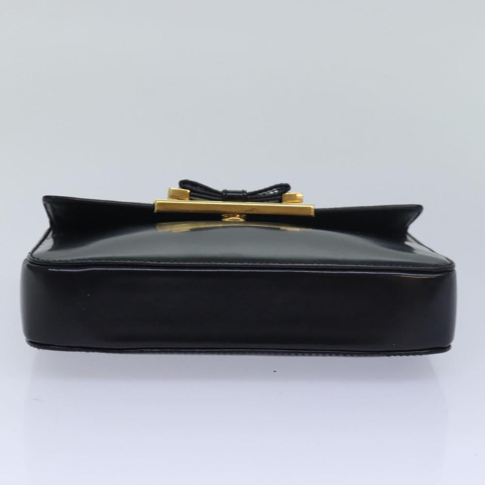 Black Leather Prada Handbag