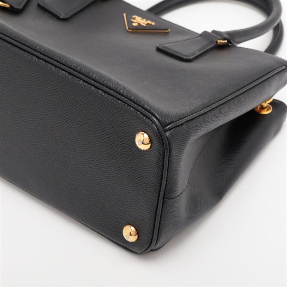 Black Leather Prada Galleria Bag