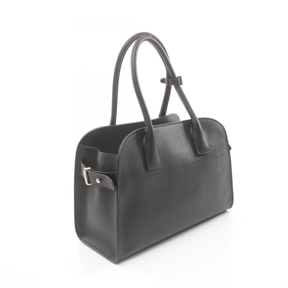 Black Leather Prada Tote