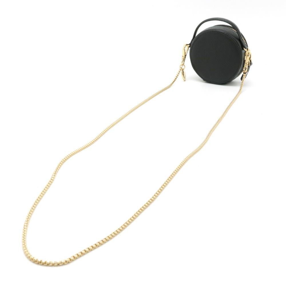 Black Leather Prada Shoulder Bag