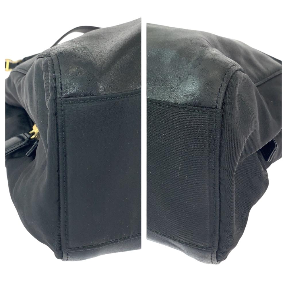 Black Leather Prada Tote