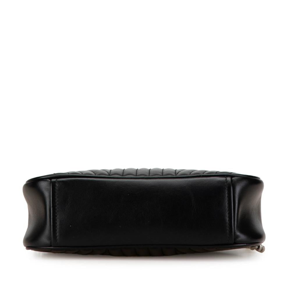 Black Leather Prada Shoulder Bag