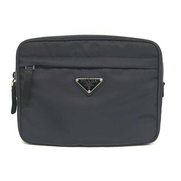 Blue Canvas Prada Crossbody Bag