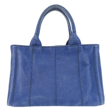 Blue Canvas Prada Tote