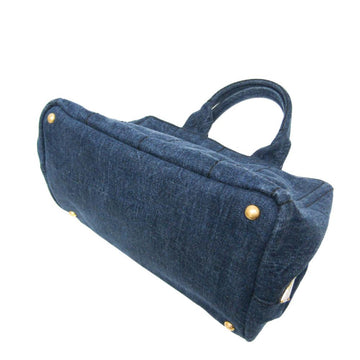 Blue Denim Prada Canapa Tote